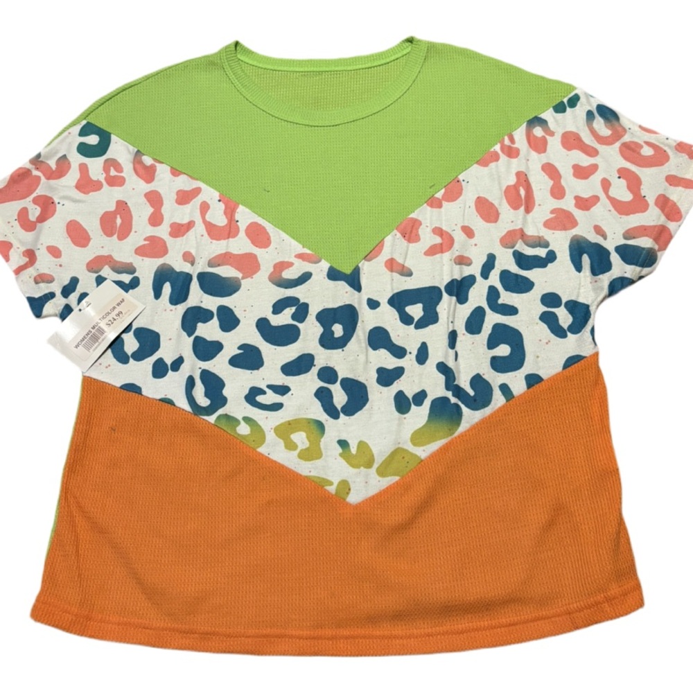 Colorful Leopard Print Women's Blouse
